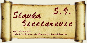 Slavka Vicelarević vizit kartica